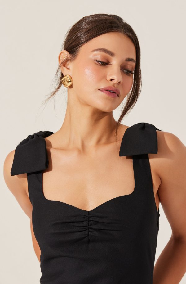 Kateleya Bow Detail Midi Dress - Image 10