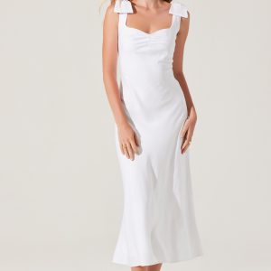 Kateleya Bow Detail Midi Dress