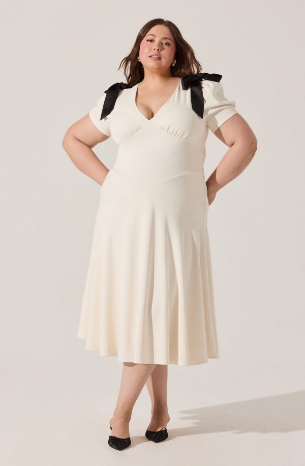 Ciela Bow Puff Sleeve Dress - Image 7