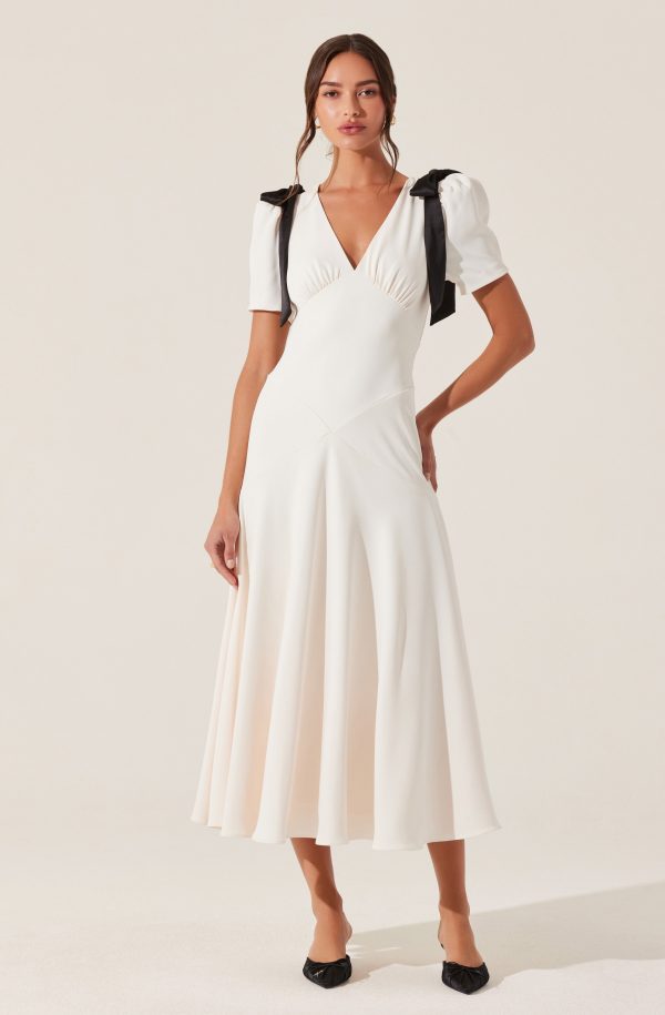 Ciela Bow Puff Sleeve Dress - Image 4