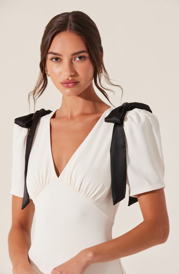 Ciela Bow Puff Sleeve Dress - Image 5