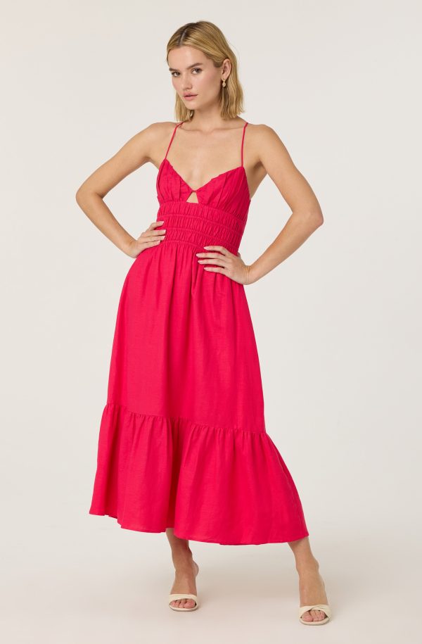 Eleni Linen-Blend Midi Dress - Image 7