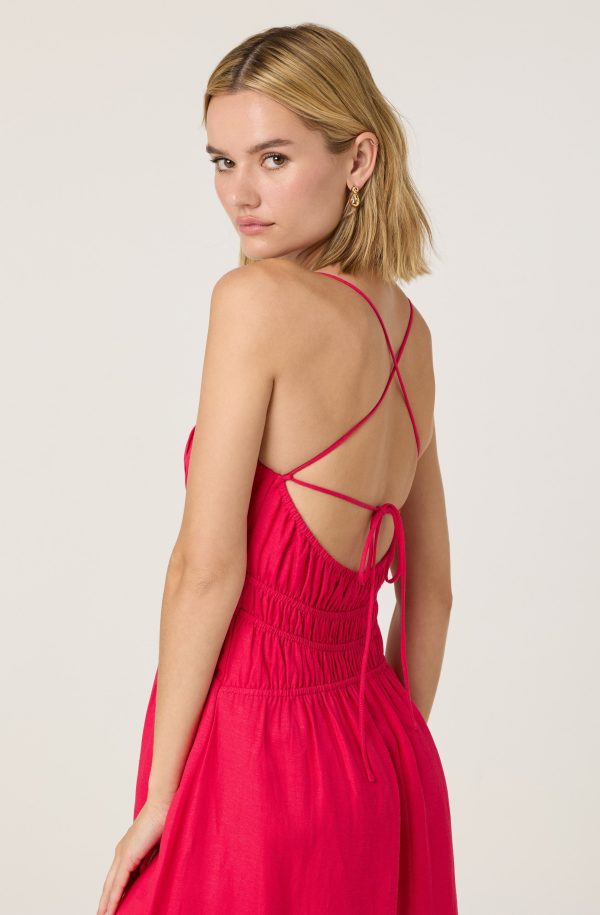 Eleni Linen-Blend Midi Dress - Image 10