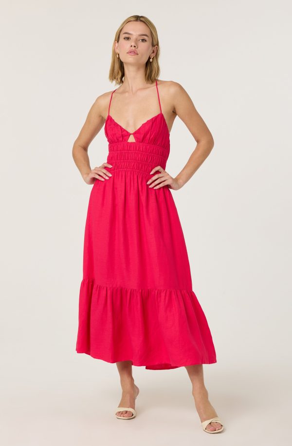 Eleni Linen-Blend Midi Dress - Image 12