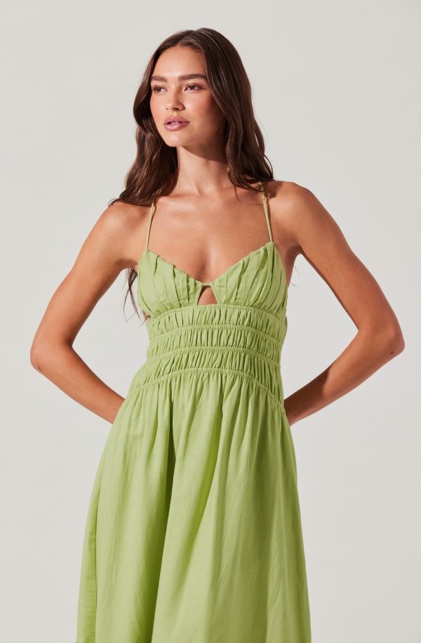 Eleni Linen-Blend Midi Dress - Image 3