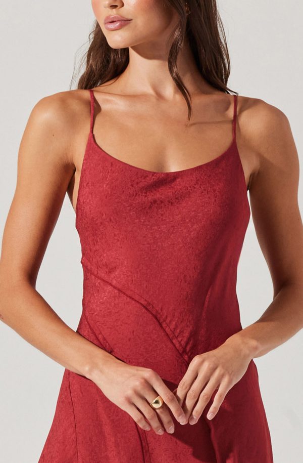 Chelsie Asymmetrical Slip Mini Dress - Image 4