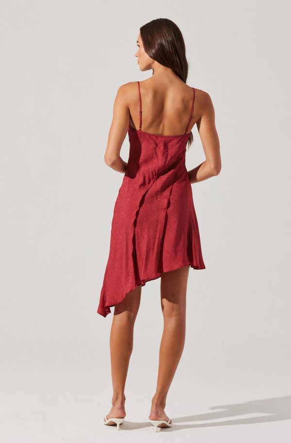 Chelsie Asymmetrical Slip Mini Dress - Image 6
