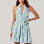Clare Halter Neck Mini Dress