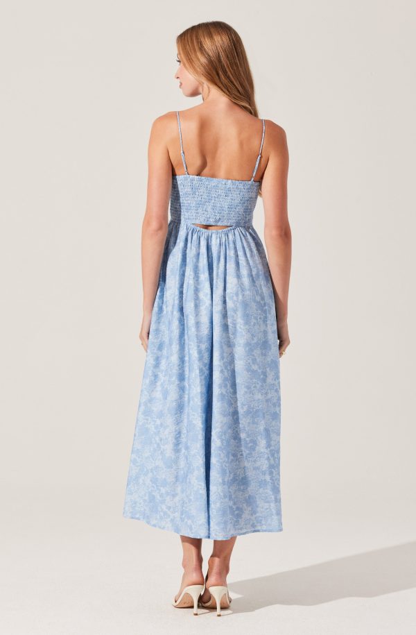 Front Cutout Floral Midi Dress - Image 6