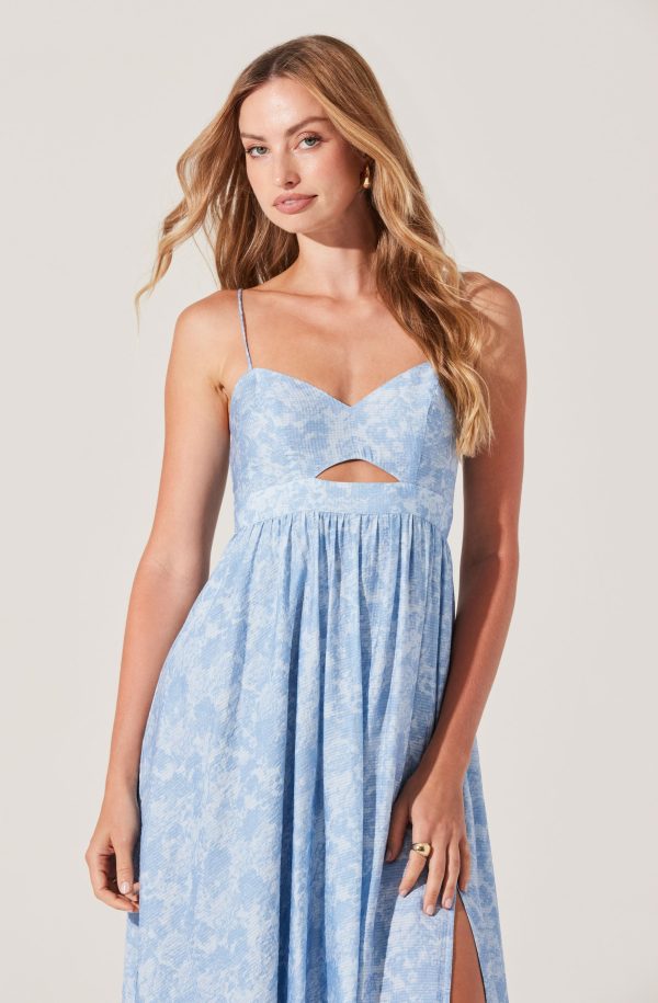 Front Cutout Floral Midi Dress - Image 4