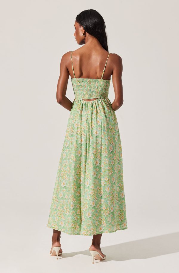 Front Cutout Floral Midi Dress - Image 12
