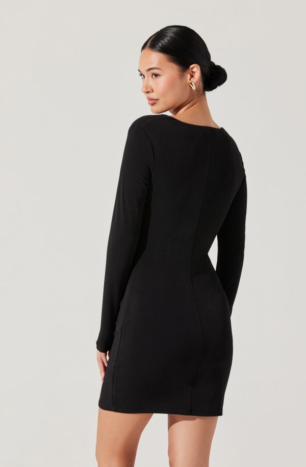 Cowl Neck Mini Dress - Image 4