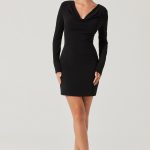 Cowl Neck Mini Dress