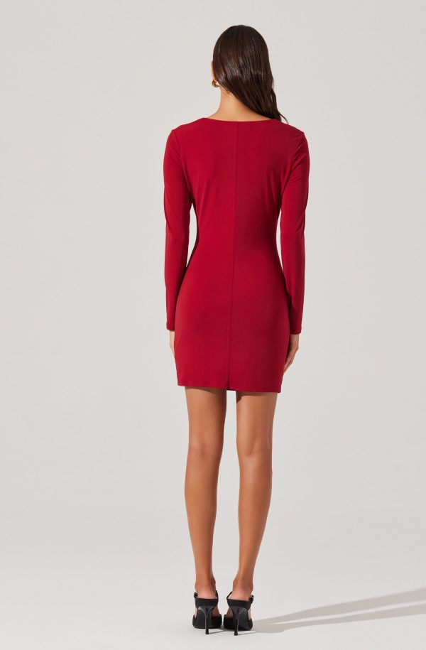 Cowl Neck Mini Dress - Image 11