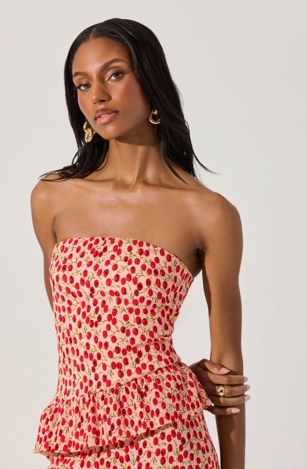 Asymmetrical Tiered Ruffle Midi Dress - Image 4