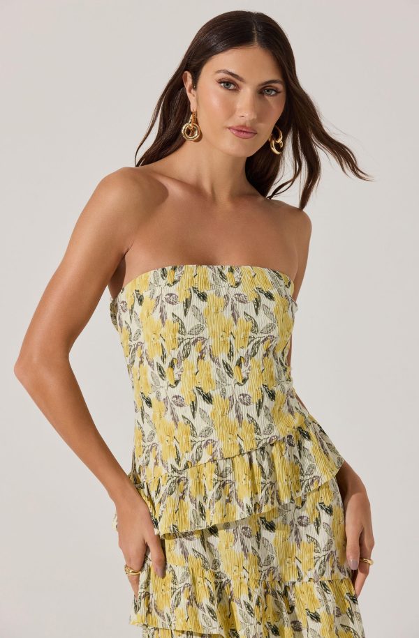 Asymmetrical Tiered Ruffle Midi Dress - Image 8