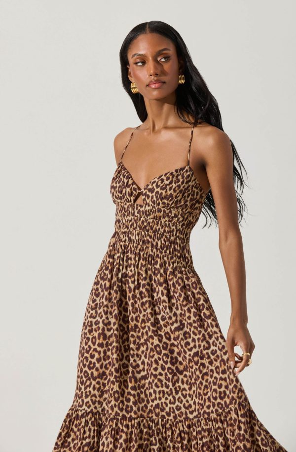 Eleni Leopard Print Midi Dress - Image 2