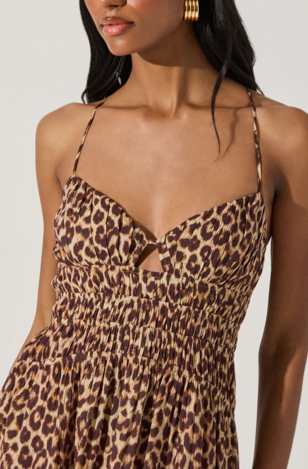 Eleni Leopard Print Midi Dress - Image 3