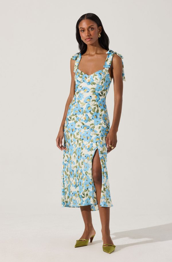 Sweetheart Bow Strap Midi Dress - Image 5