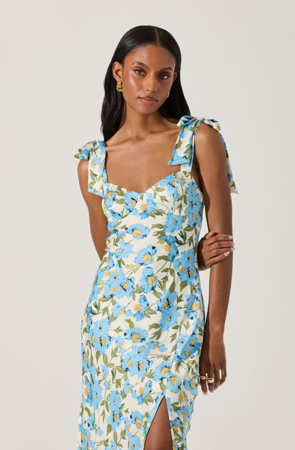 Sweetheart Bow Strap Midi Dress - Image 3