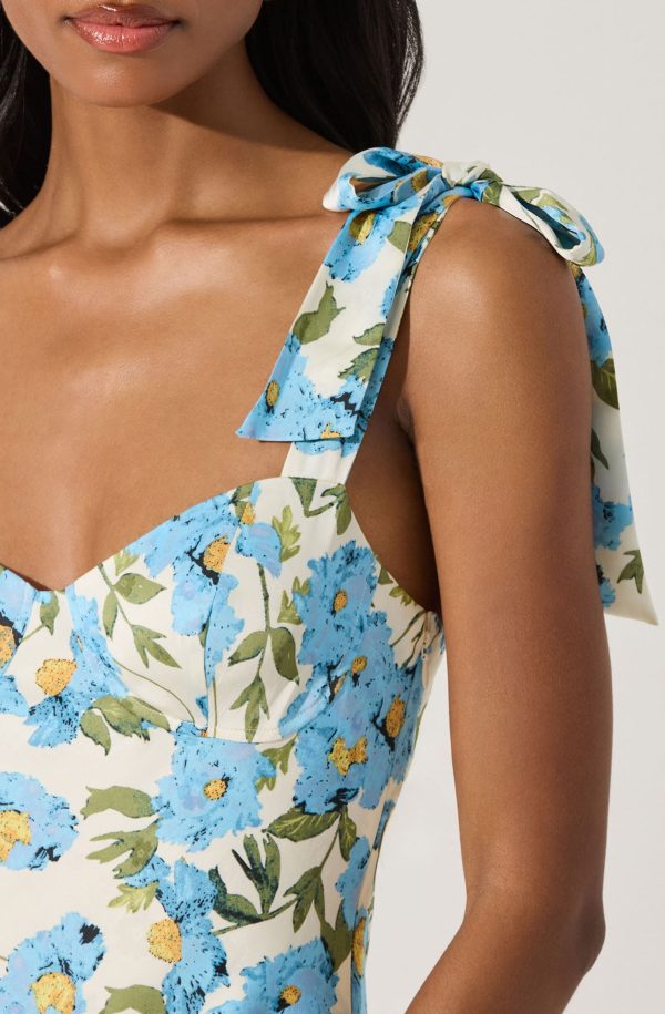 Sweetheart Bow Strap Midi Dress - Image 2