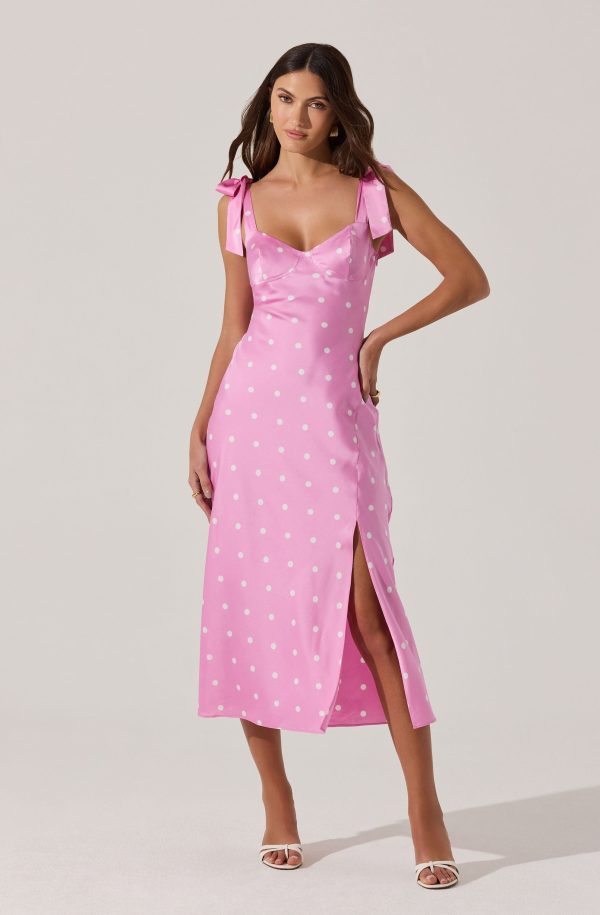 Sweetheart Bow Strap Midi Dress - Image 8