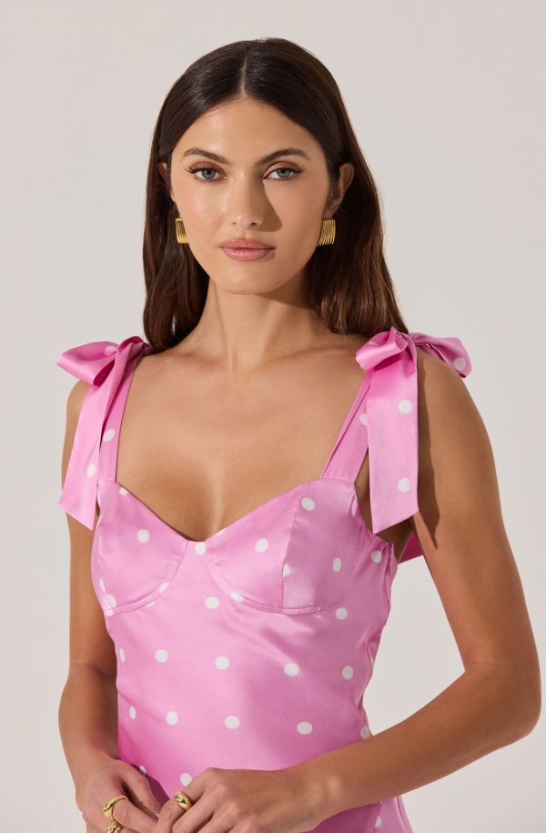 Sweetheart Bow Strap Midi Dress - Image 12