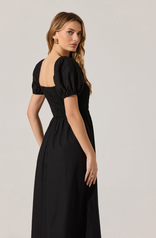 Smocked Bow Midi Dress - Image 28