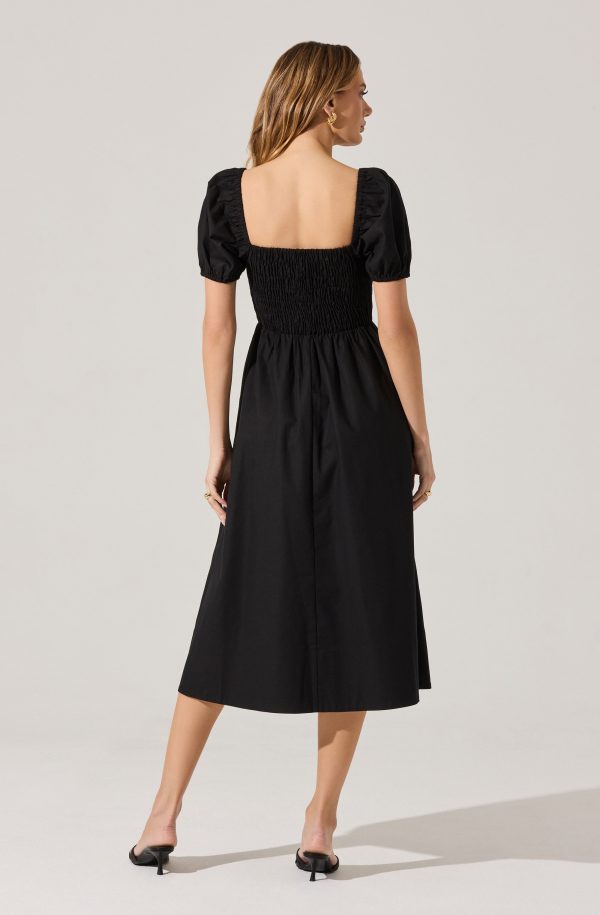 Smocked Bow Midi Dress - Image 29