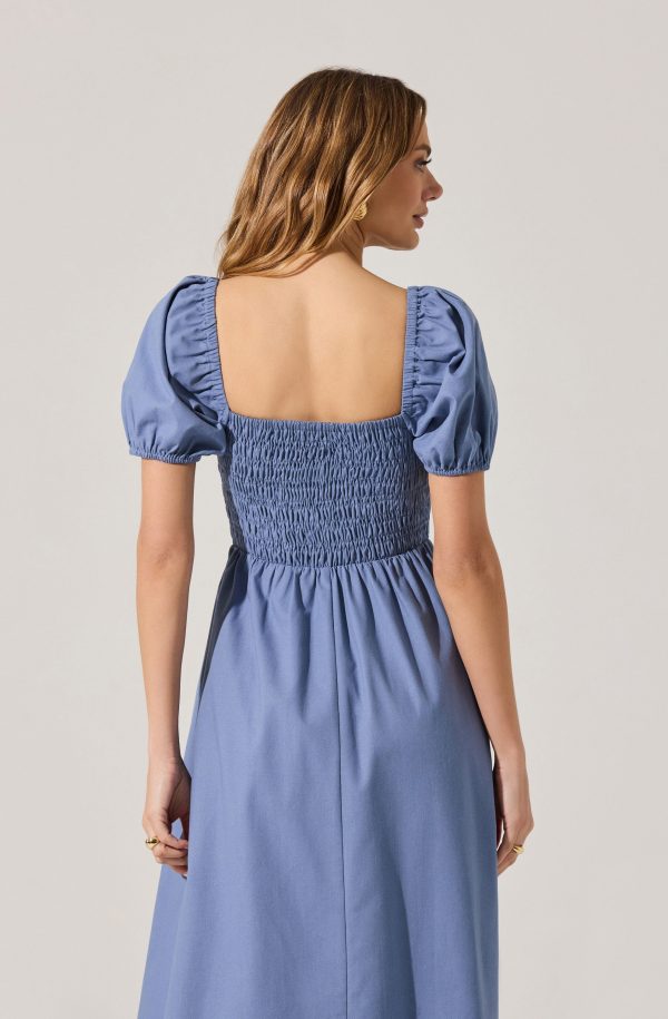 Smocked Bow Midi Dress - Image 22