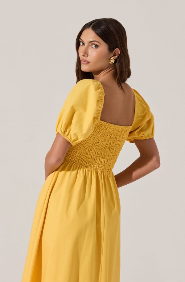 Smocked Bow Midi Dress - Image 17
