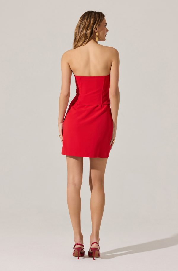 Strapless Layered Bow Mini Dress - Image 15