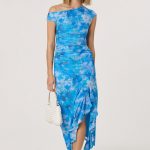 Off Shoulder Ruffle Midi Dress