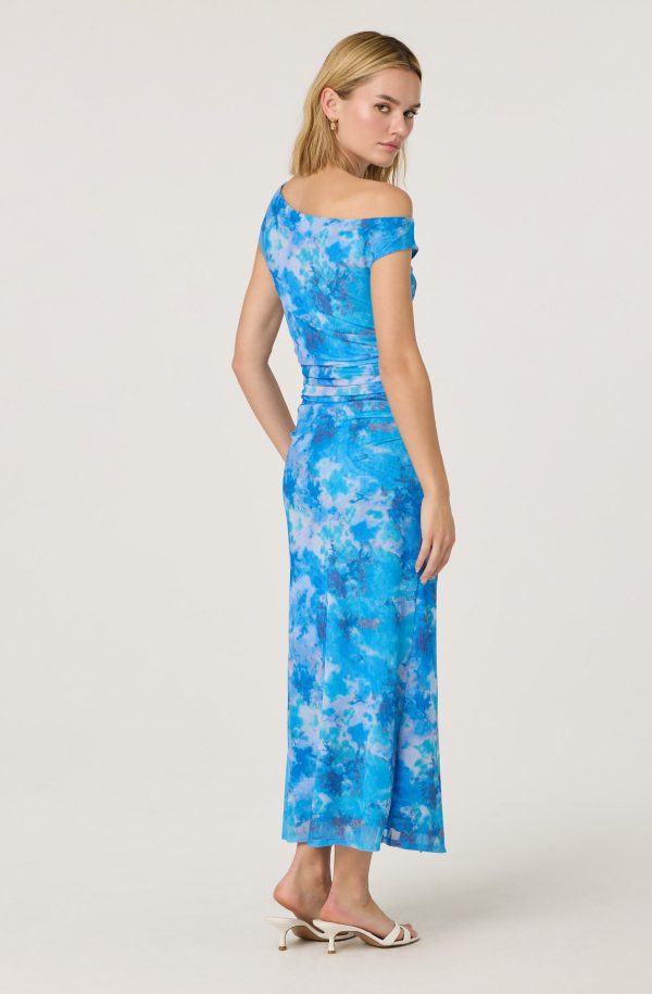 Off Shoulder Ruffle Midi Dress - Image 6