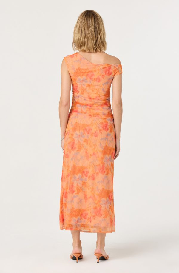 Off Shoulder Ruffle Midi Dress - Image 10