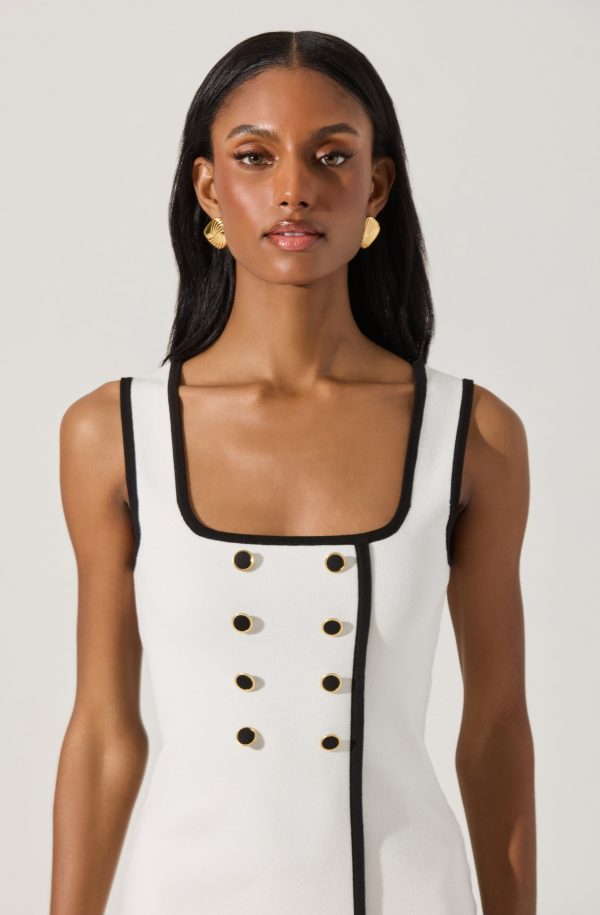 Contrast Trim Knit Mini Dress - Image 3