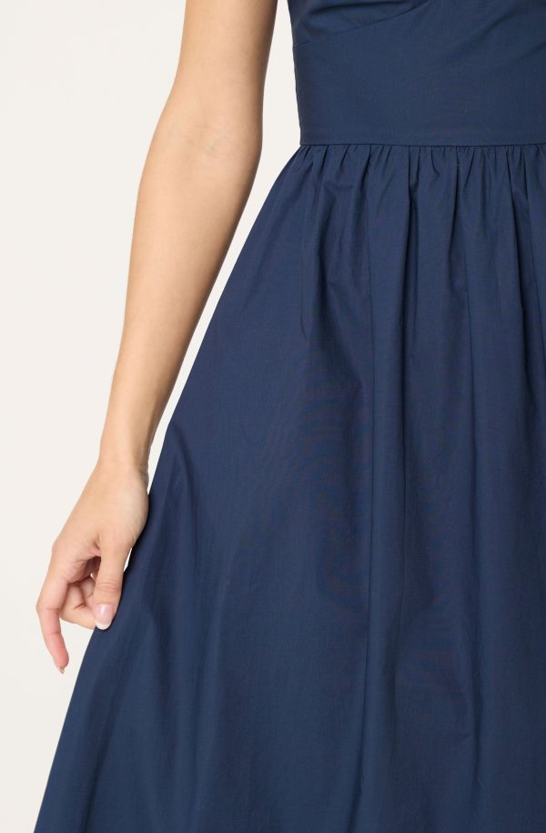 Contrast Sweetheart Midi Dress - Image 5